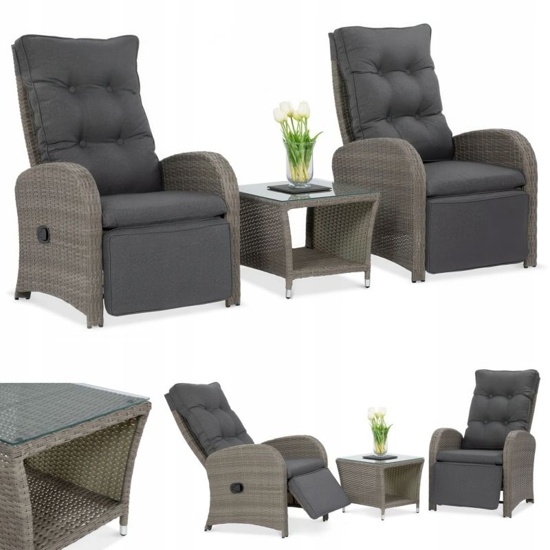 Zestaw wypoczynkowy ALICANTE DUO Grey 1 szt