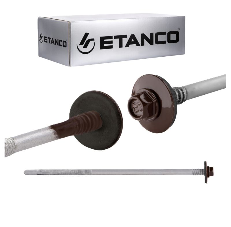 Wkręty do płyt warstwowych Etanco GTR12 SP 5,5/6,3x200mm RAL 8017 100szt