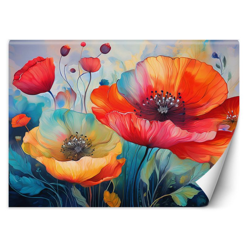 Fototapeta Feeby Kwiaty Maki Abstrakcja 350x245 1 szt
