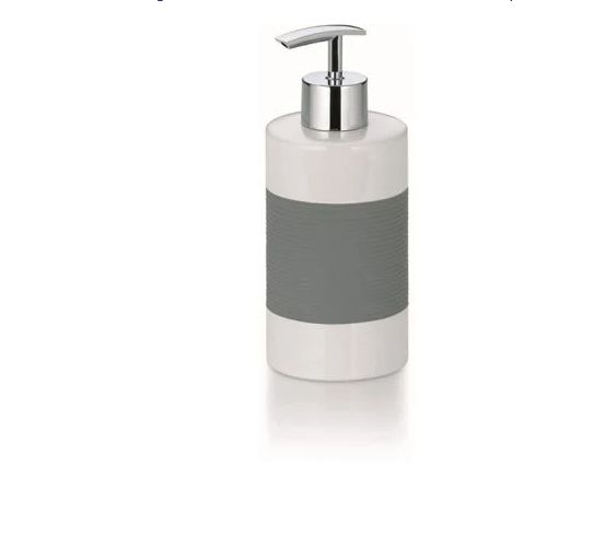Dozownik do mydła Kela Laletta stojący 350 ml ceramika szary 1 szt.