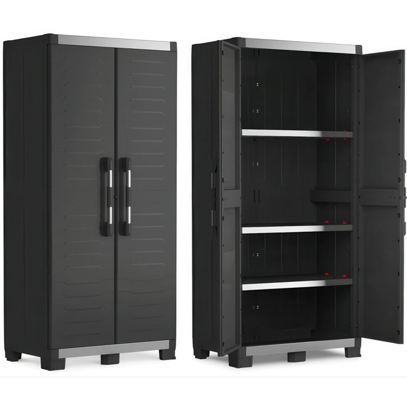 Szafa garażowa wysoka KETER KIS XL GARAGE High, 188 cm, czarna, 1 szt.
