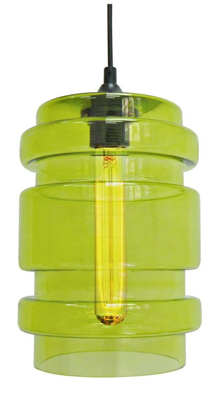 Lampa sufitowa Candellux Decorado czarno-zielona styl industrialny 1xE27 x 60W 1 szt.