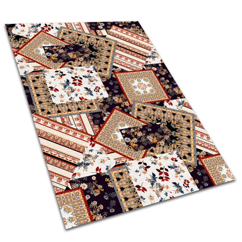 Dywan Zewnętrzny Tulup 140x210 cm Wodoodporny, Lekki Chaotyczny patchwork 1 szt.