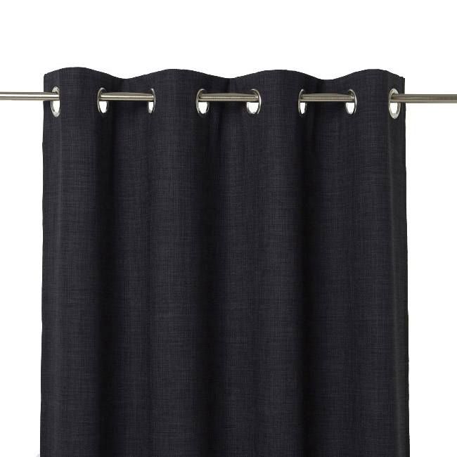 Zasłona zaciemniająca GoodHome Novan 140 x 260 cm czarna