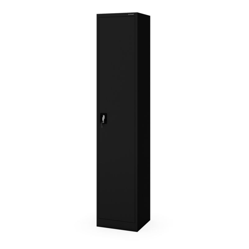 Szafa na akta kartotekowa na klucz ALEX H2200 450 x 2200 x 400 mm czarna 1szt