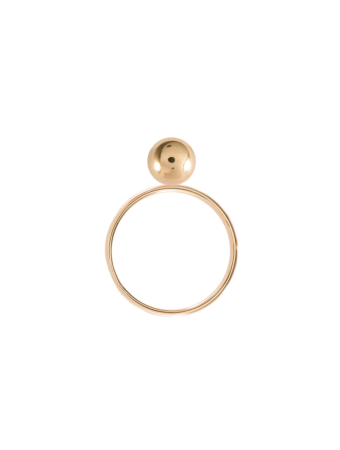 Cherry Ring N°2 - pierścionek ze złotą kulą, 17