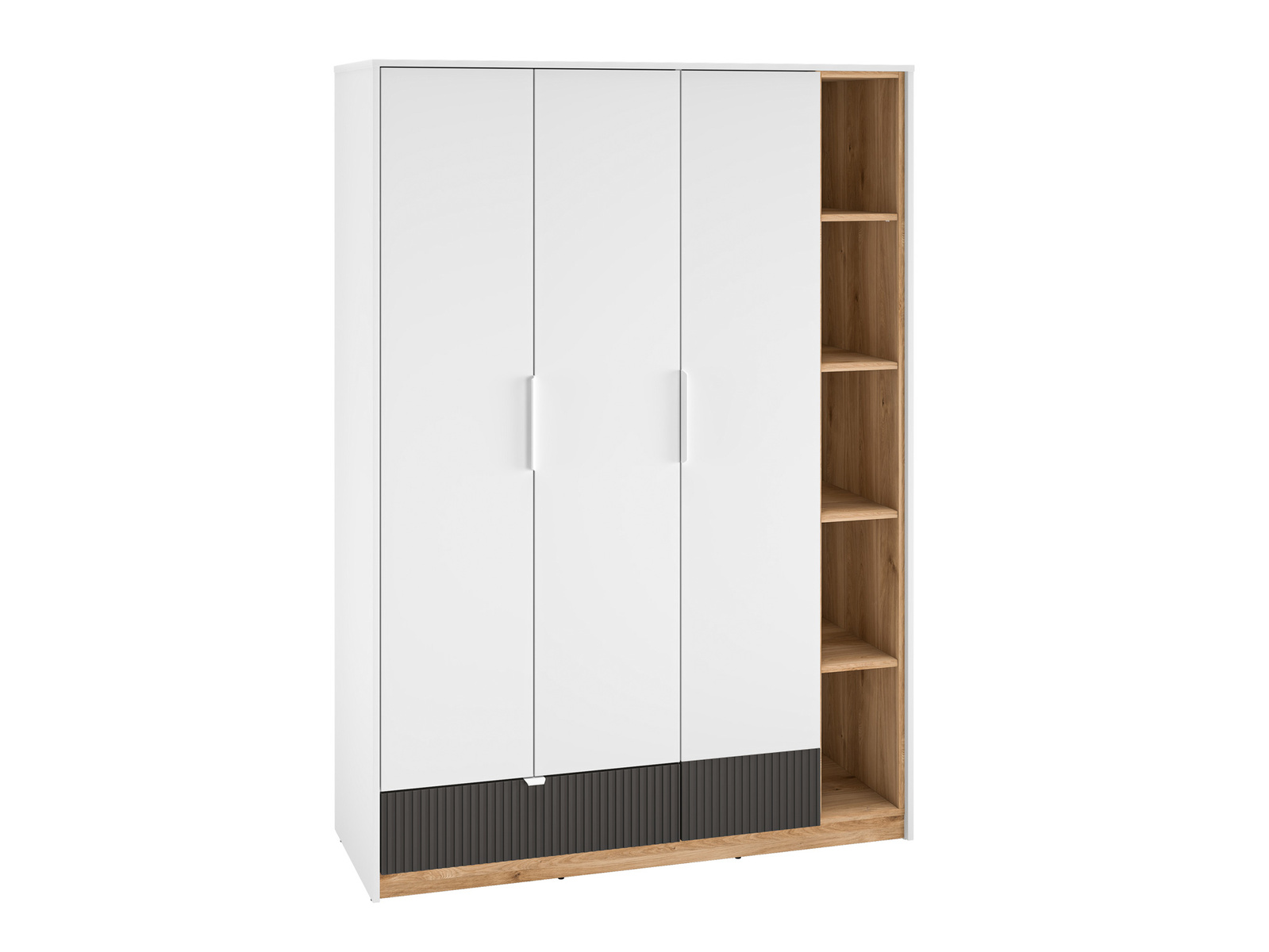 Pojemna nowoczesna szafa 138 cm do pokoju młodzieżowego TORINO