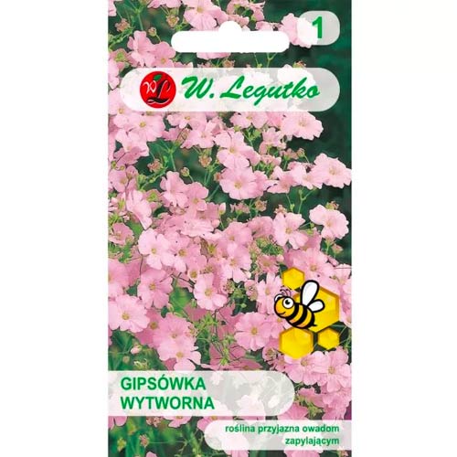 1 szt, Gipsowka (lyszczec) różowa - Nasiona: Ilość w opakowaniu: 1 g