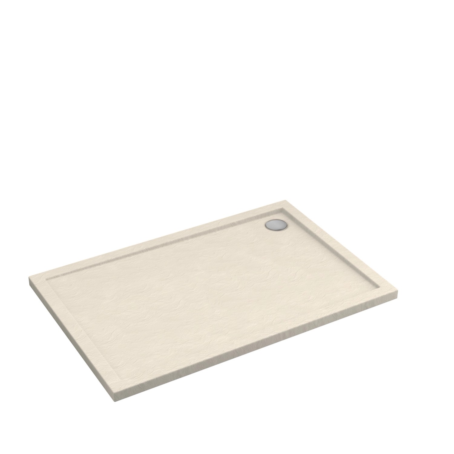 Schedpol Brodzik prostokątny Larix 100 kaszmirowy struktura 80x100x4,5