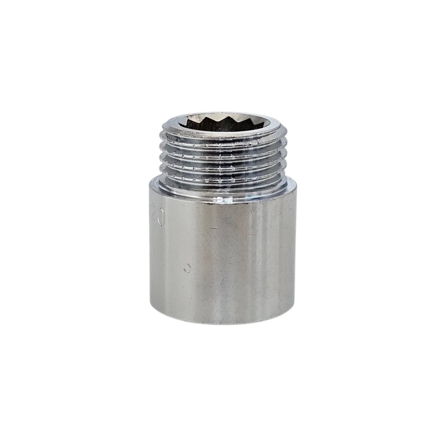 Fluvius Przedłużka GW/GZ chrom 1/2" x 20mm