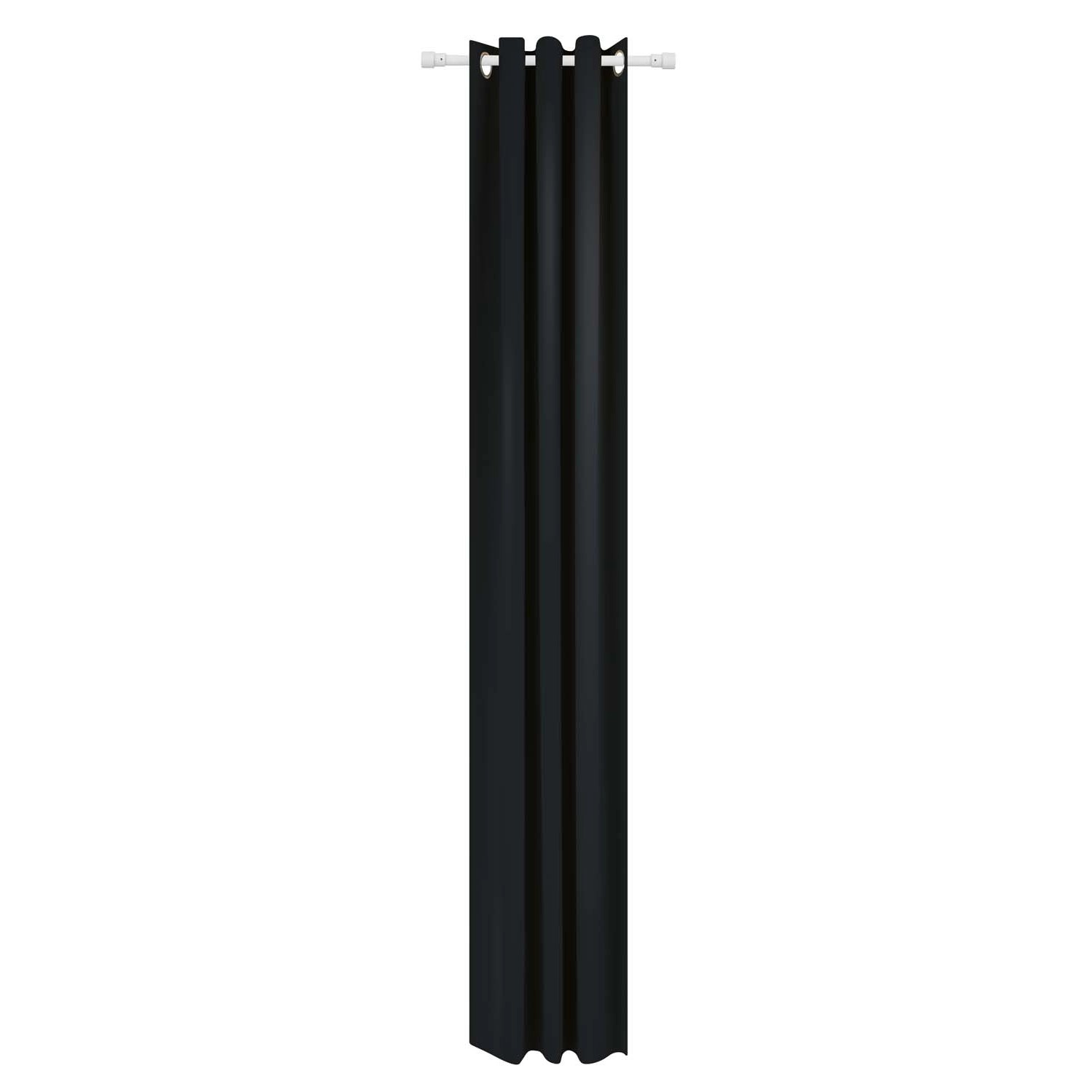 Zasłona DARK zaciemniająca na przelotkach 140 x 260 cm czarna