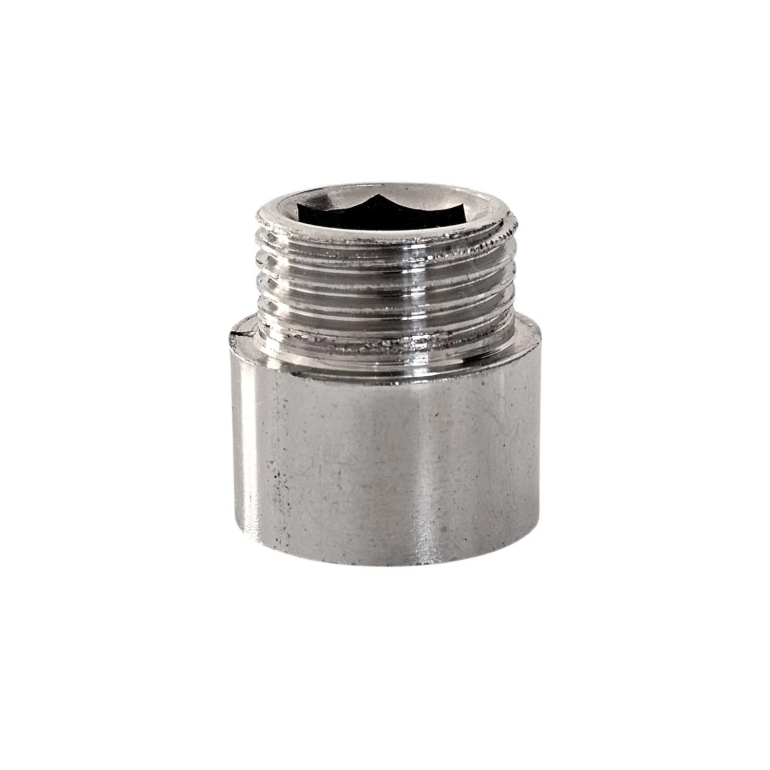 Fluvius Przedłużka GW/GZ chrom 1/2" x 15mm