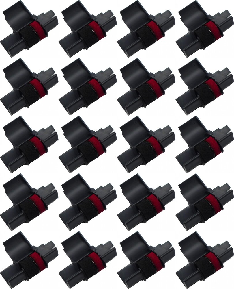 20x Wałek barwiący Black Point IR 40T, do kalkulatora, czerwono-czarny
