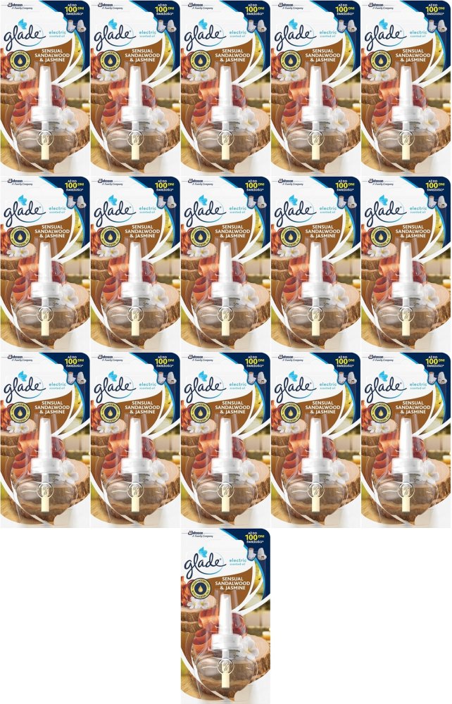 16x Wkład do odświeżacza elektrycznego Glade by Brise, drzewo sandałowe i jaśmin, 20ml