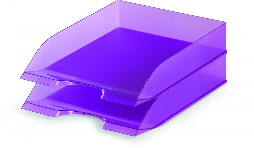 2x półka na dokumenty Durable Basic, A4, plastikowa, fioletowy