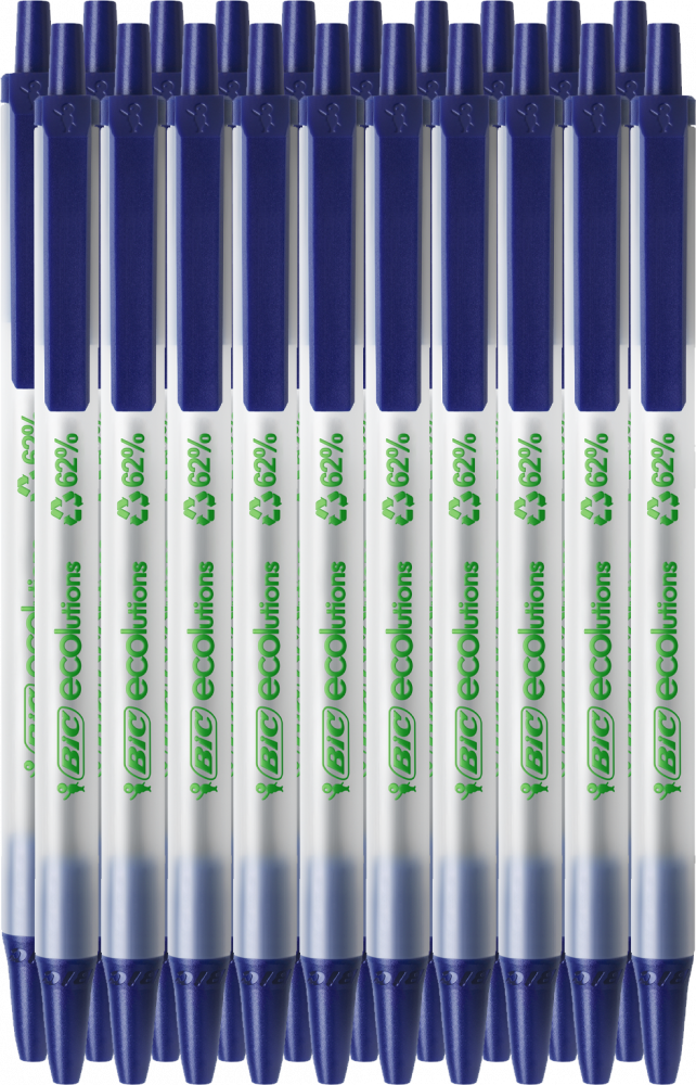 20x Długopis automatyczny Bic Ecolutions Clic Stic, 1mm, niebieski
