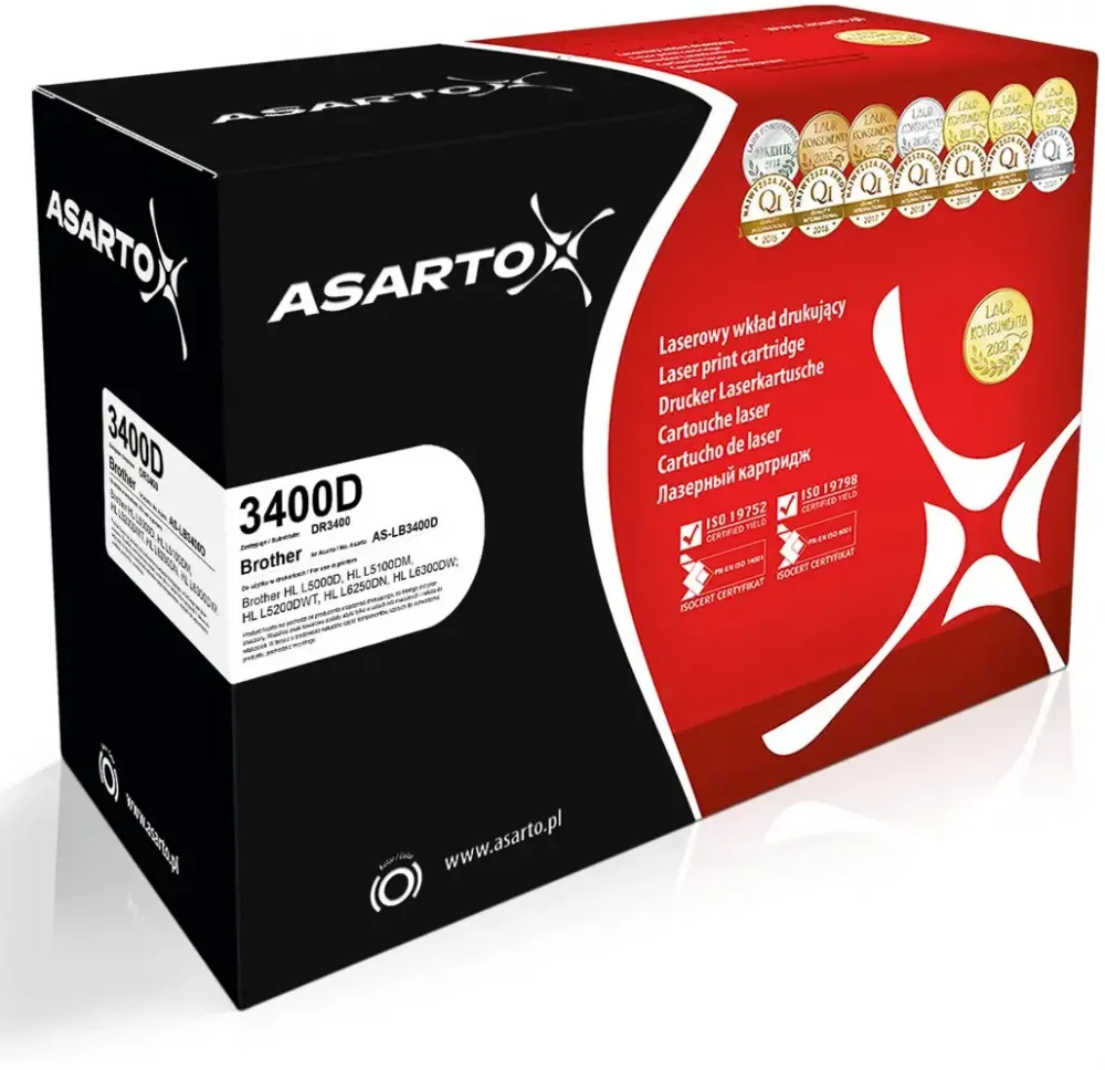 Bęben Asarto AS-LB3400D (DR-3400), 50000 stron, black (czarny)
