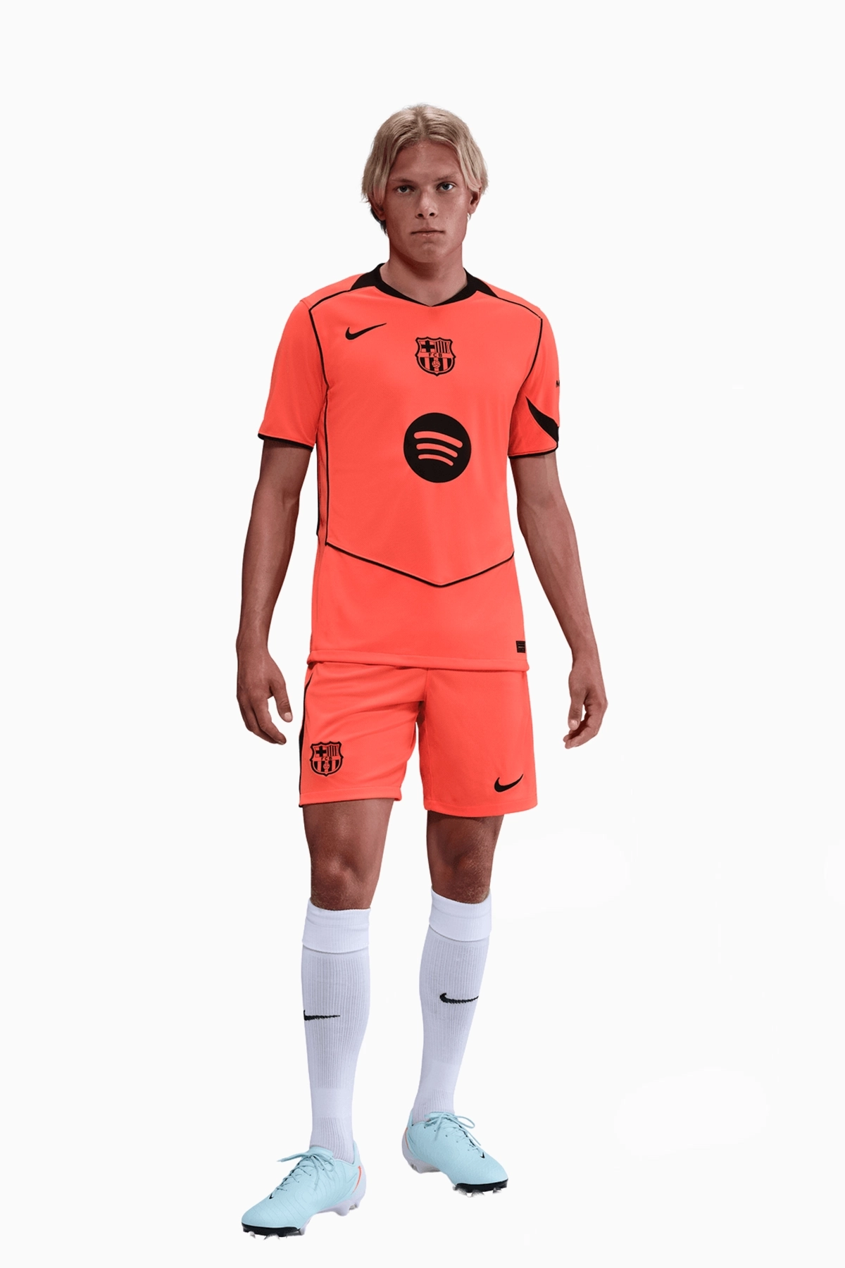 Spodenki Nike FC Barcelona 25/26 Trzecie Stadium - Pomarańczowy