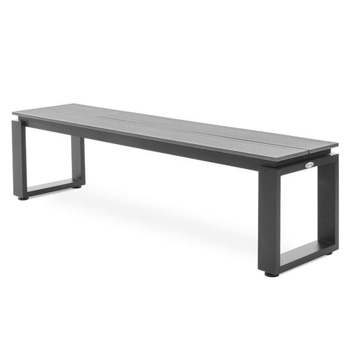 Zahradní lavice 160 cm Pisa - šedá
