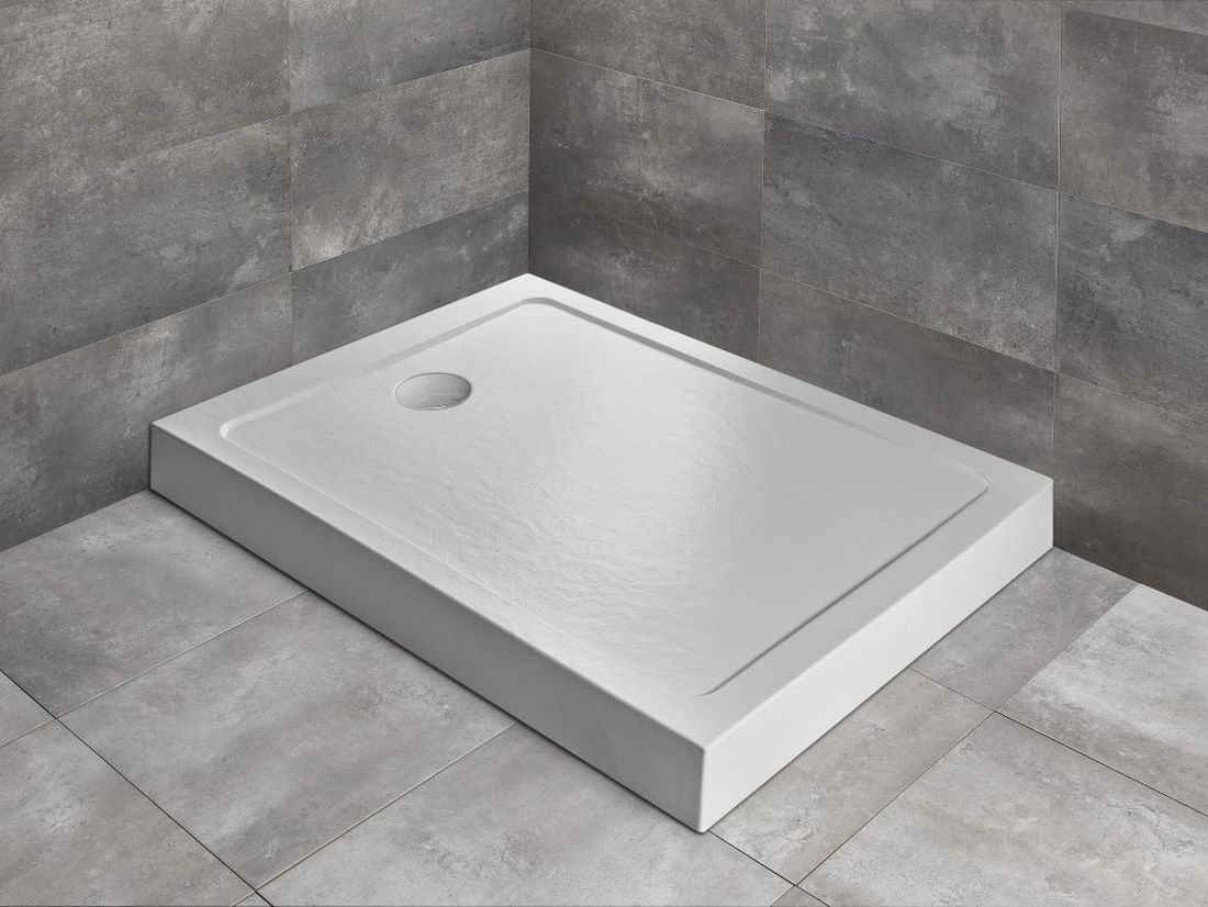 Radaway Doros F Compact brodzik prostokątny 120x80 cm kamienny biały SDRFP1280-05-04S