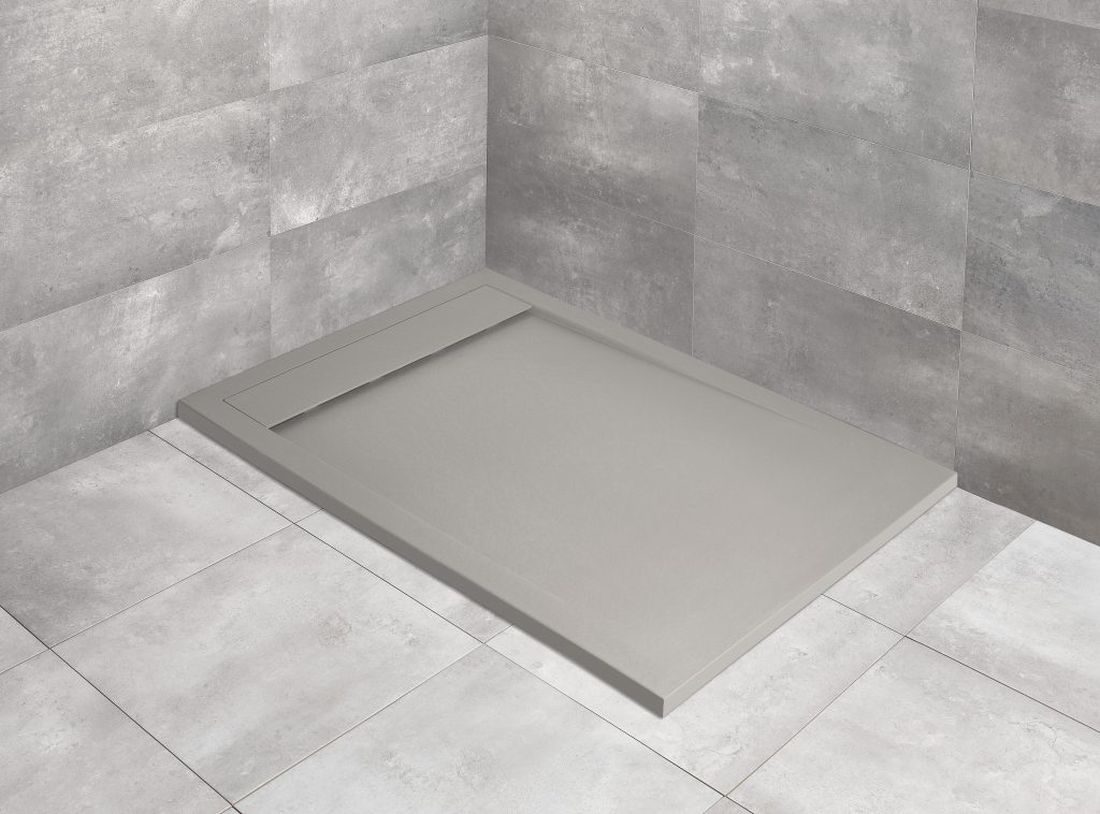 Radaway Teos F brodzik prostokątny 160x100 cm cement HTF160100-74