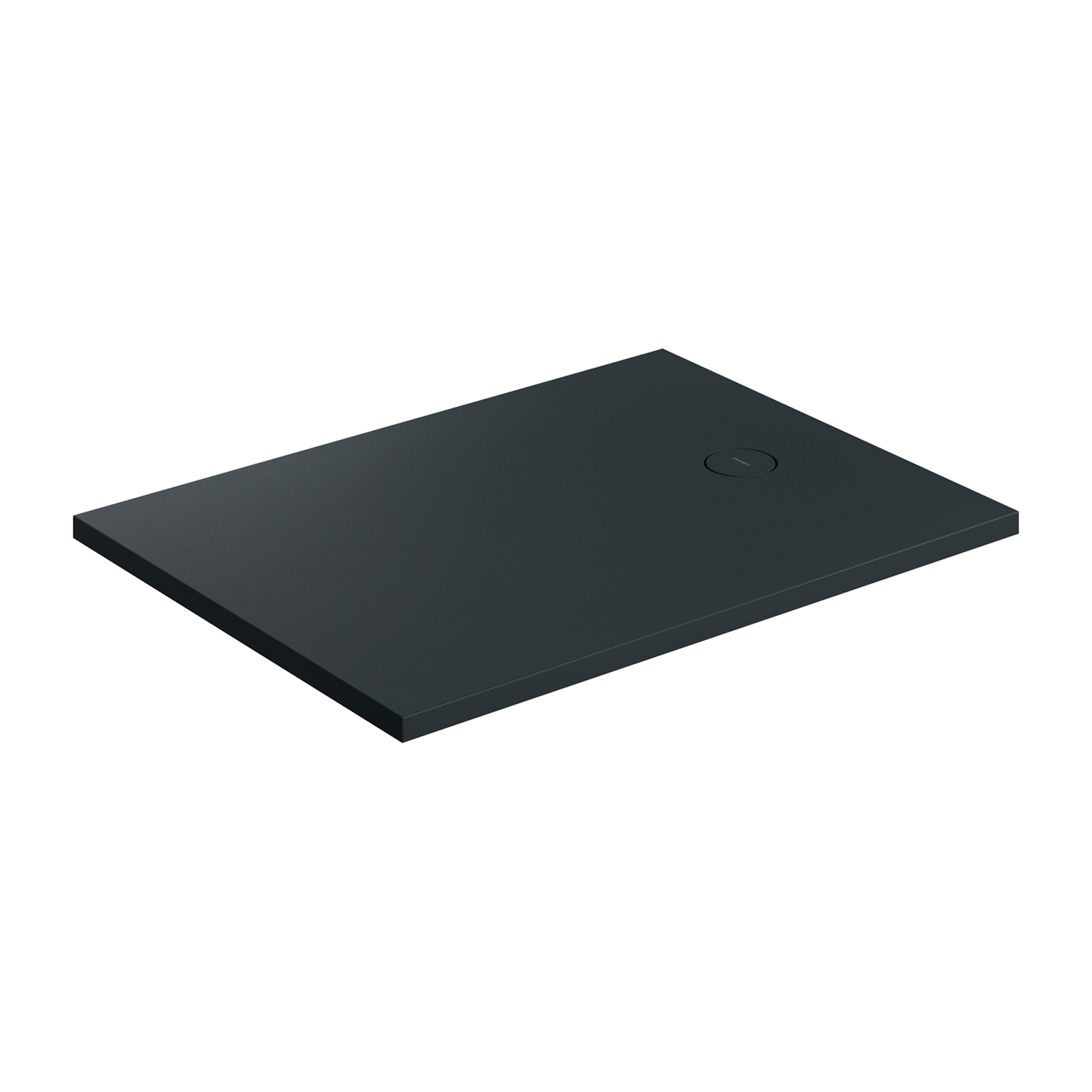 Omnires Aquarock brodzik prostokątny z maskownicą 120x80 cm black lava mat AQUAROCK80-120BLV