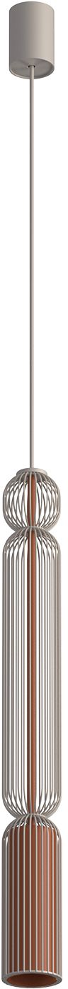 Nowodvorski Lighting Singles A lampa wisząca 1x10 W beżowa/terakota 12193