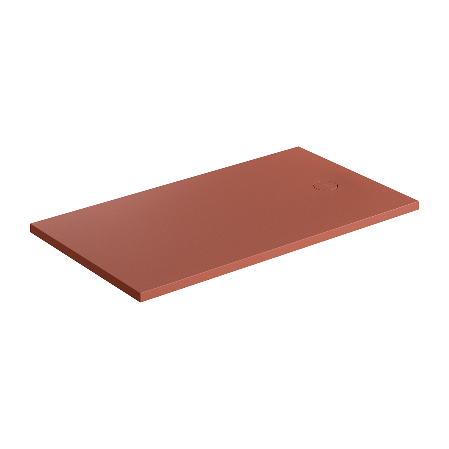 Omnires Aquarock brodzik prostokątny z maskownicą 160x80 cm terracotta mat AQUAROCK80-160TE