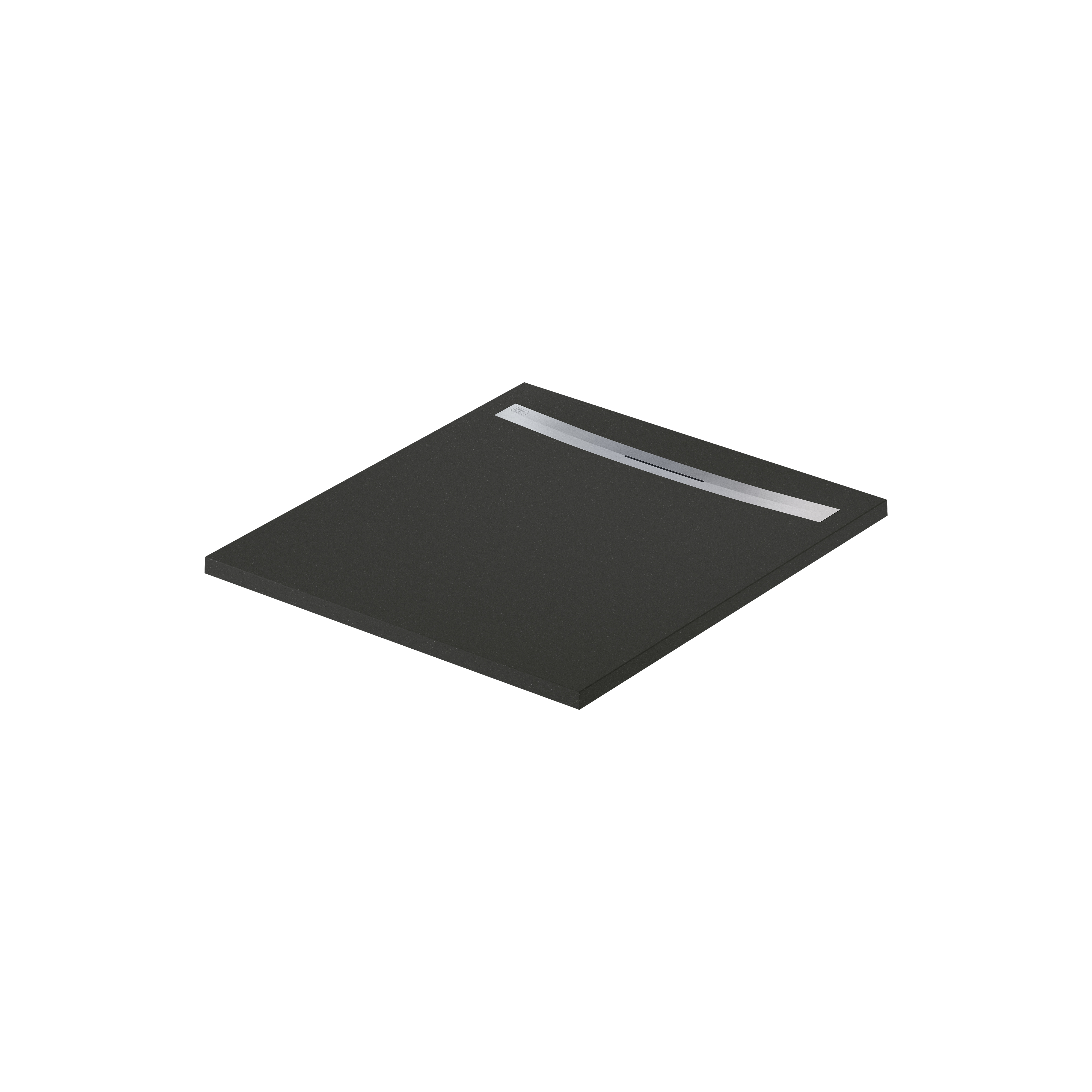 Meissen Keramik Kontra brodzik prostokątny z maskownicą 100x90 cm czarny S207-020