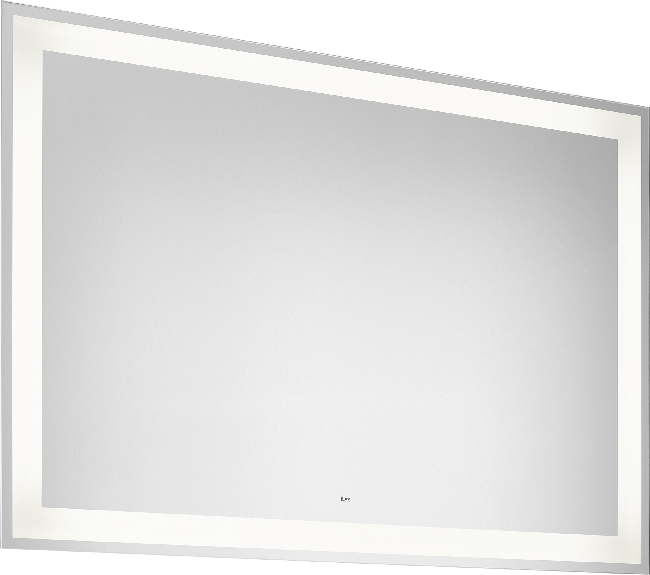 Roca Iridia lustro 100x70 cm prostokątne z oświetleniem z matą grzewczą srebrny A812342000 - Wysyłka w 24h