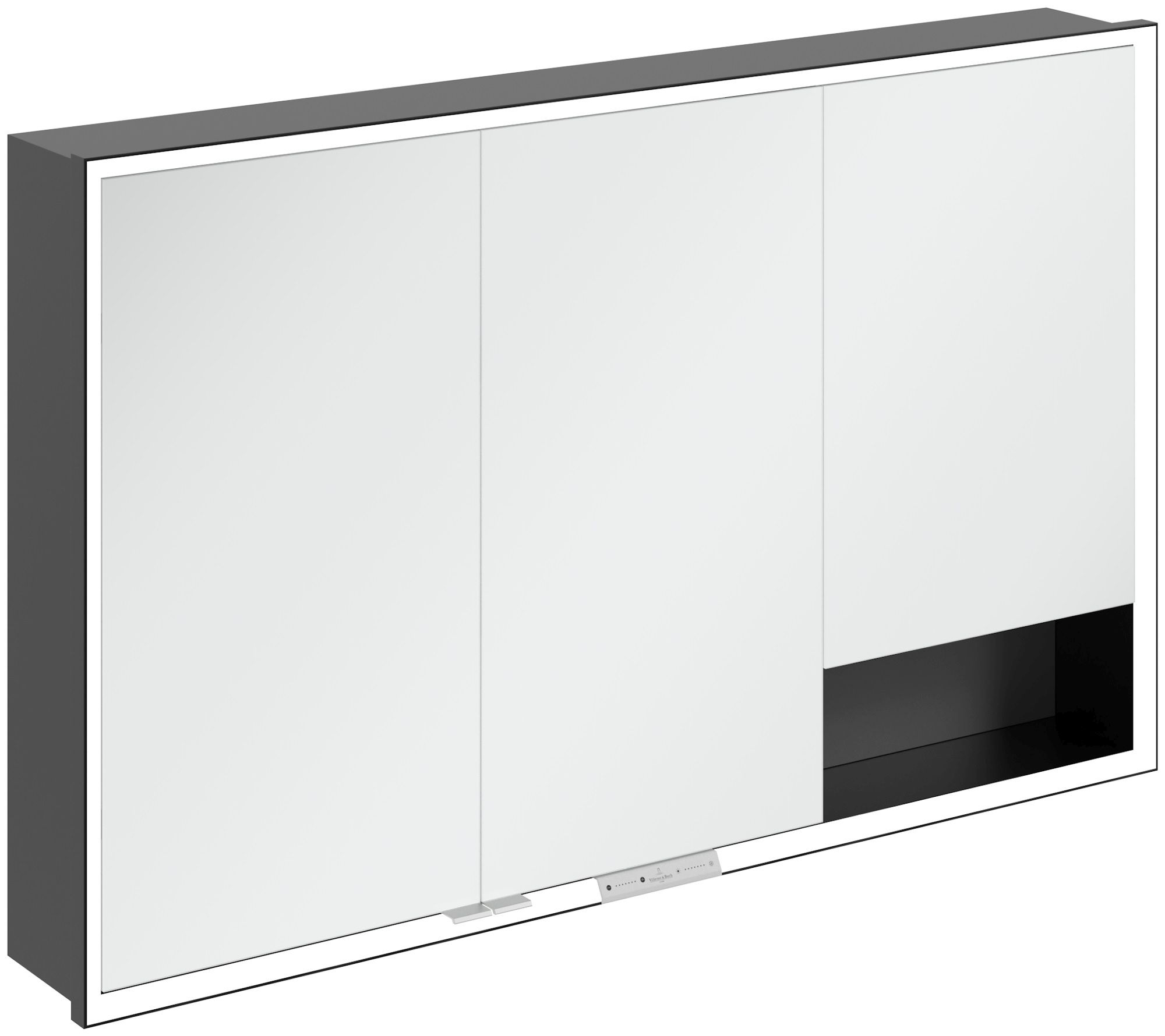 Villeroy & Boch My View+ szafka 120x16,8x75 cm z lustrem grafitowa B48212VR