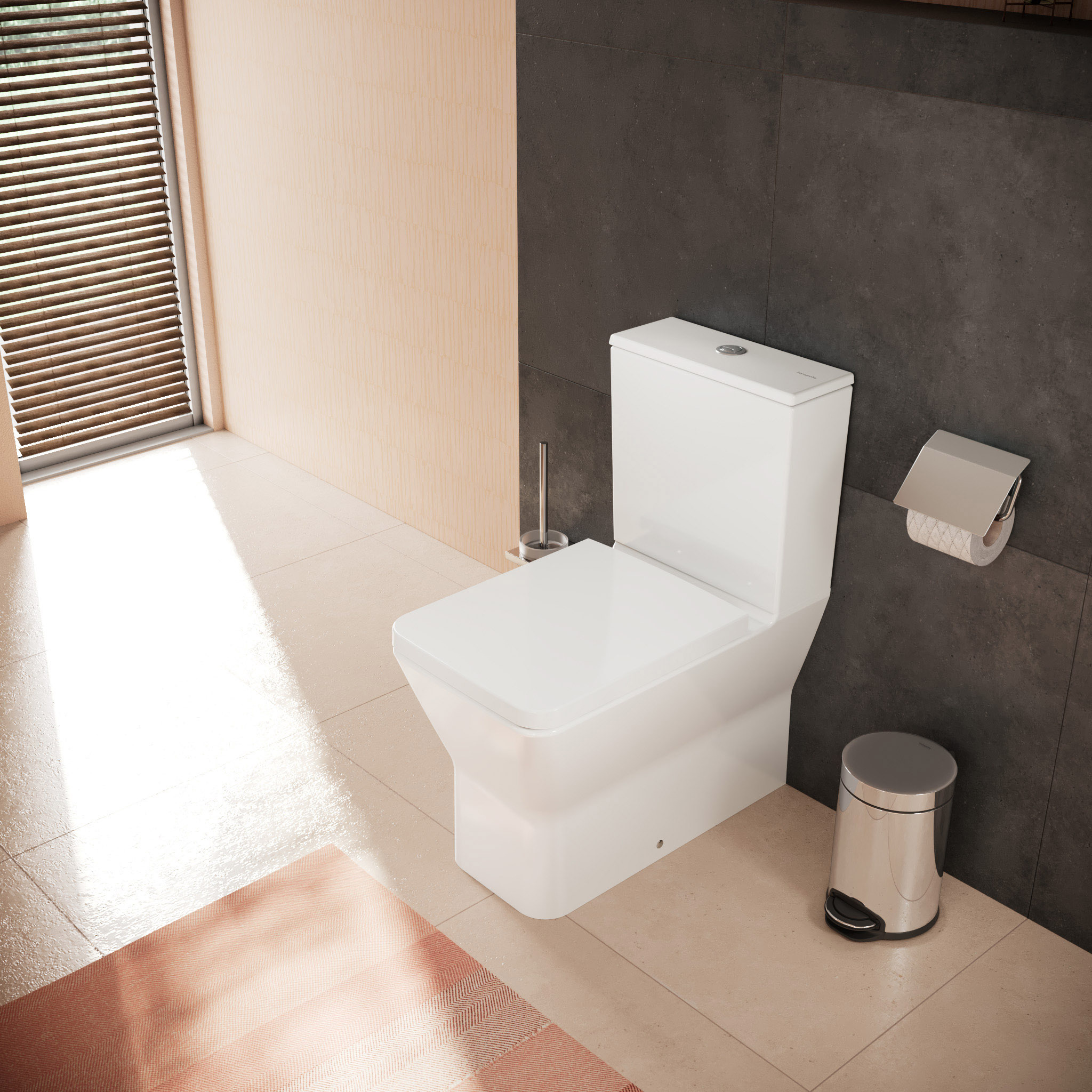 Hansgrohe EluPura Original Q kompakt WC + deska sedesowa biały 60206450