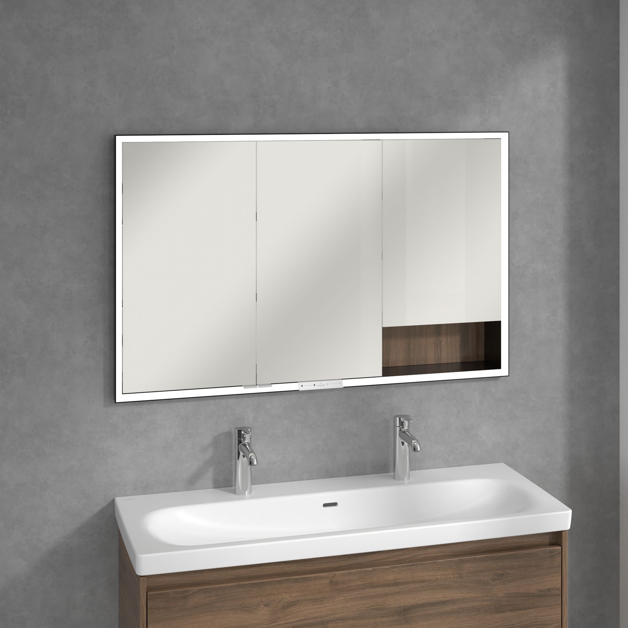 Villeroy & Boch My View+ szafka 120x16,8x75 cm z lustrem Arizona Oak B48212VH