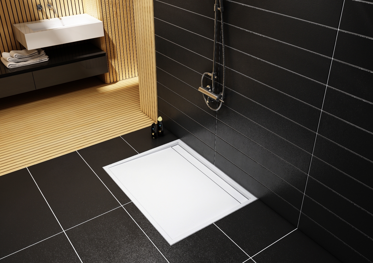 Schedline Estra brodzik prostokątny 100x80 cm biały 3SP.E3P-80100