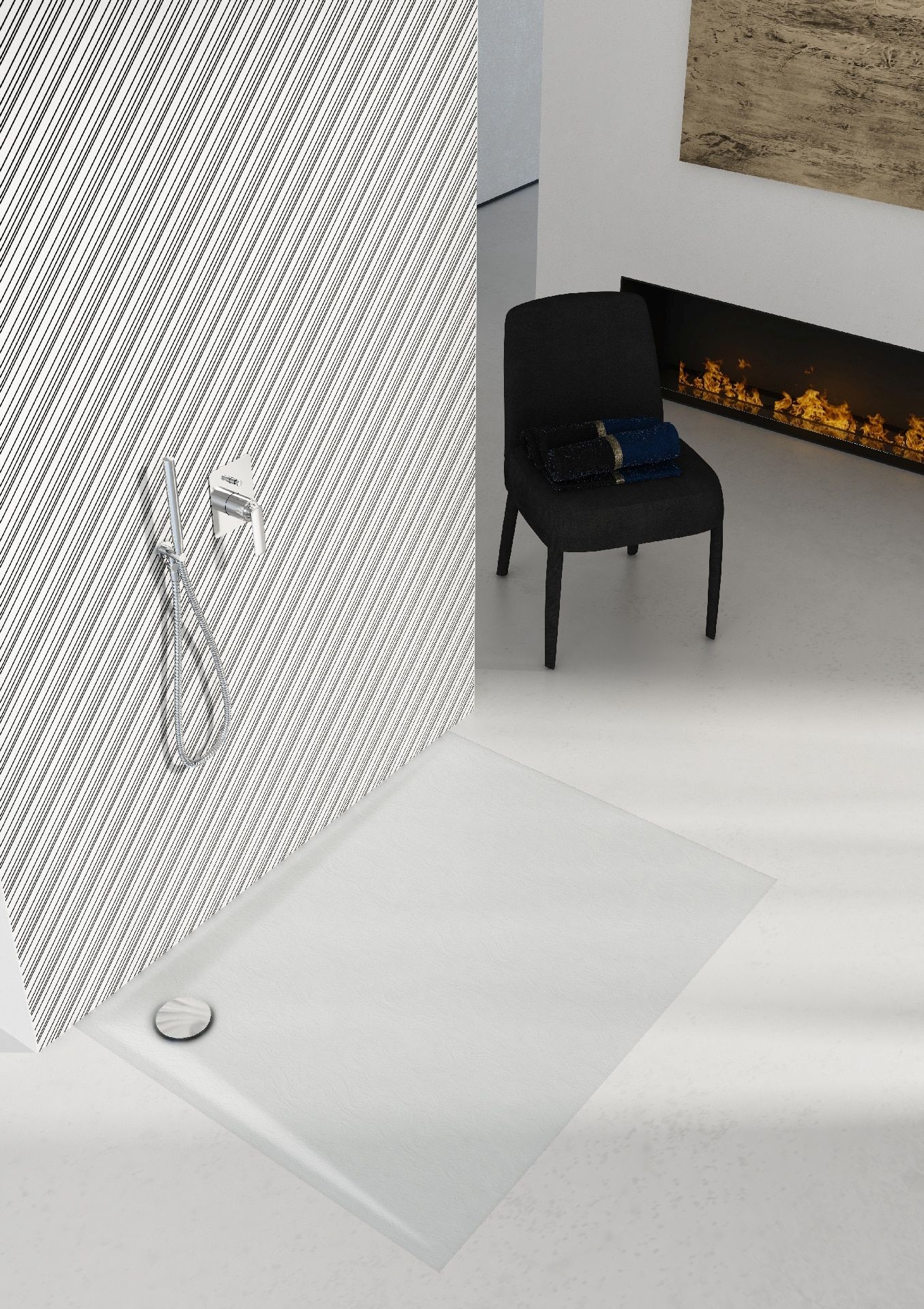 Schedline Libra brodzik prostokątny 90x80 cm biały kamień 3SP.L1P-8090/B/ST - Wysyłka w 24h
