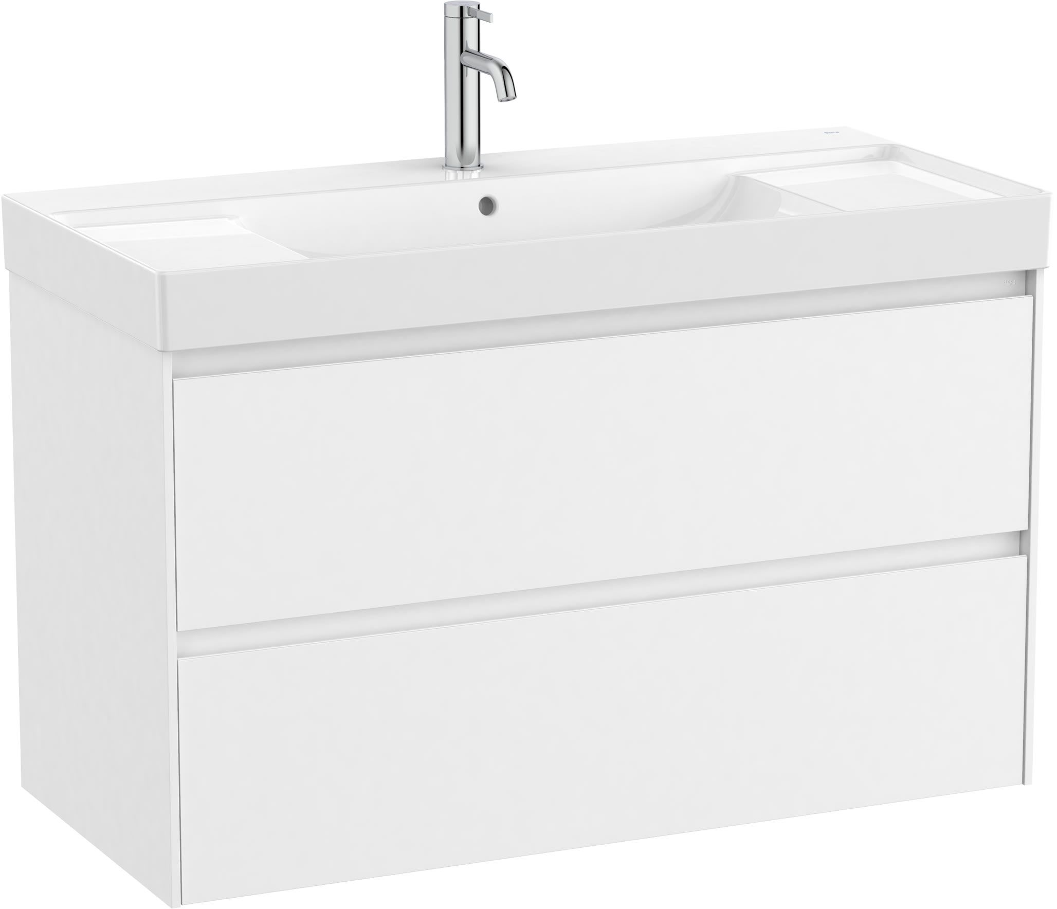 Roca Ona Unik zestaw łazienkowy 100 cm umywalka z szafką biały mat A851693509