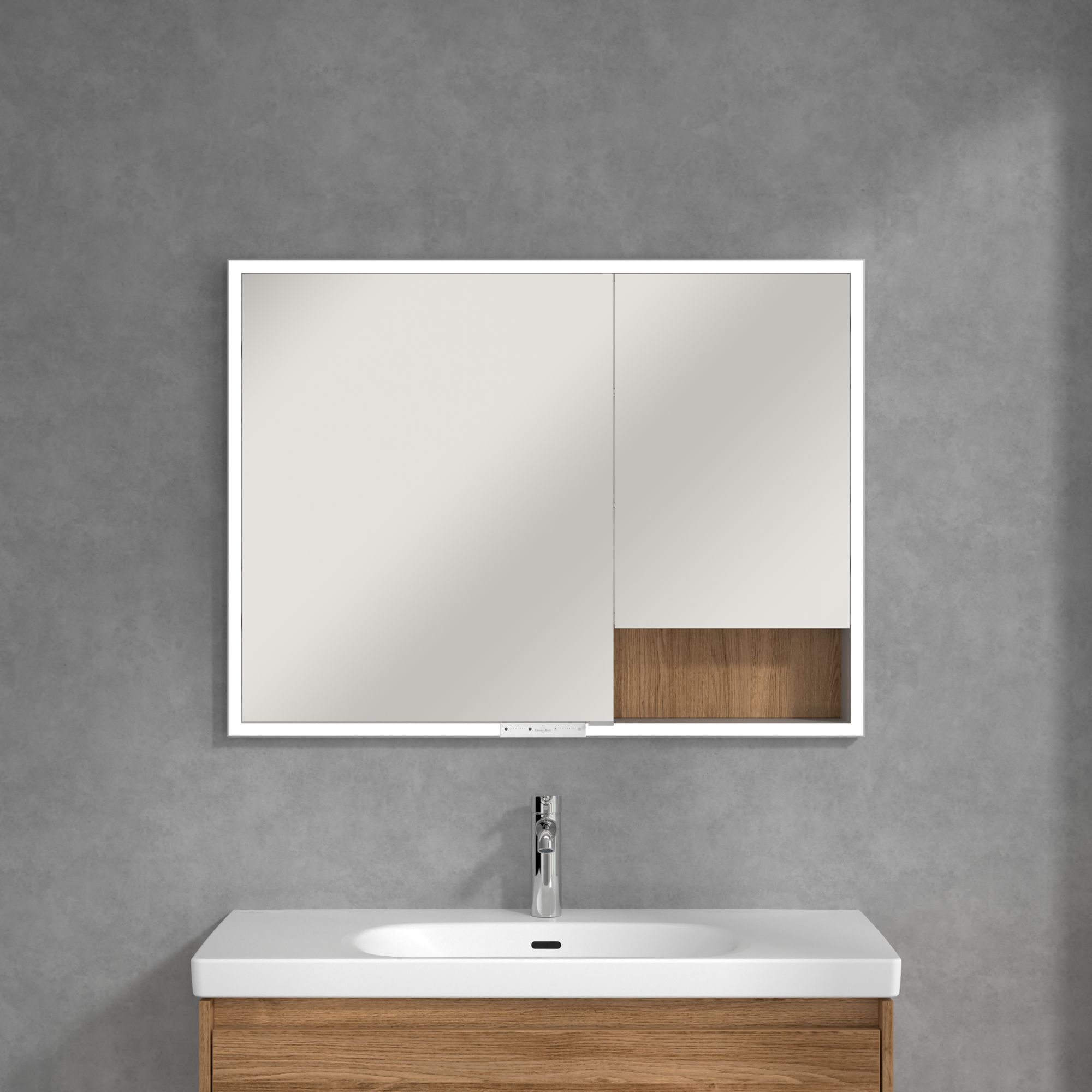 Villeroy & Boch My View+ szafka 100x16,8x75 cm z lustrem oak kansas A48210RH