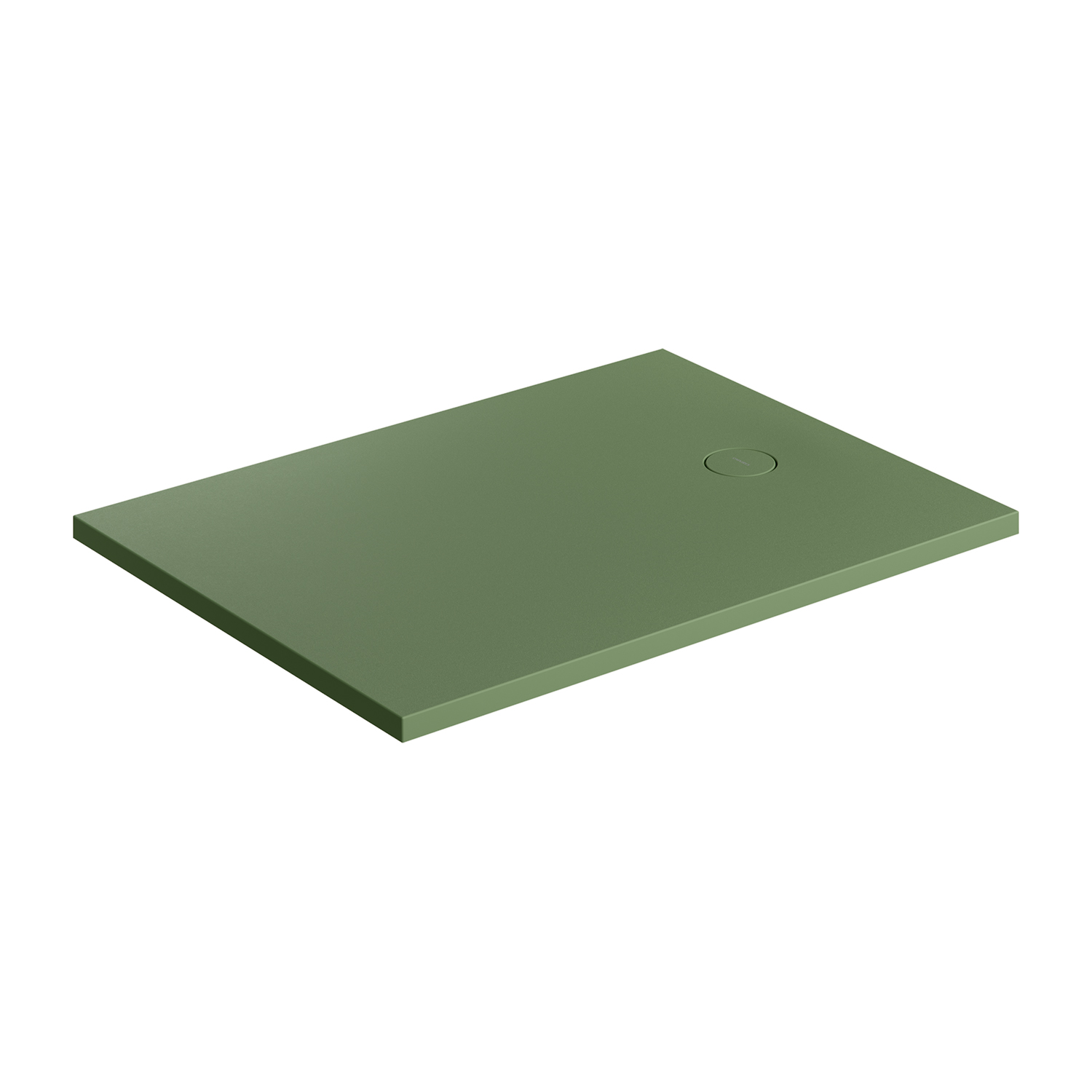 Omnires Aquarock brodzik prostokątny z maskownicą 100x80 cm olive mat AQUAROCK80-100OL