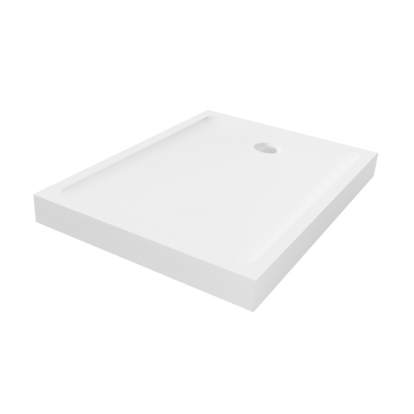New Trendy Mild brodzik prostokątny 160x80 cm biały B-0616