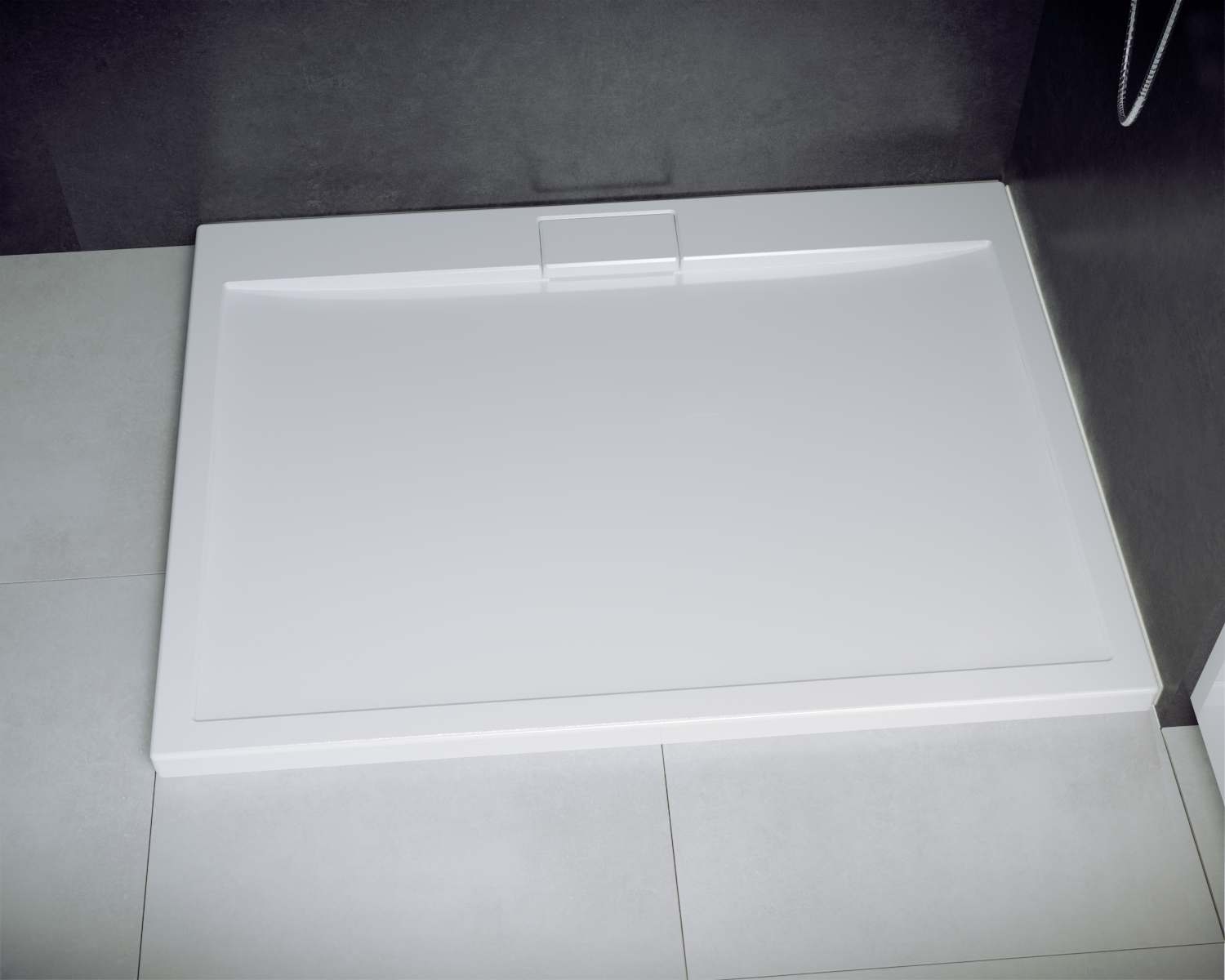 Besco Axim UltraSlim brodzik 120x90 cm prostokątny biały #BAX-129-P