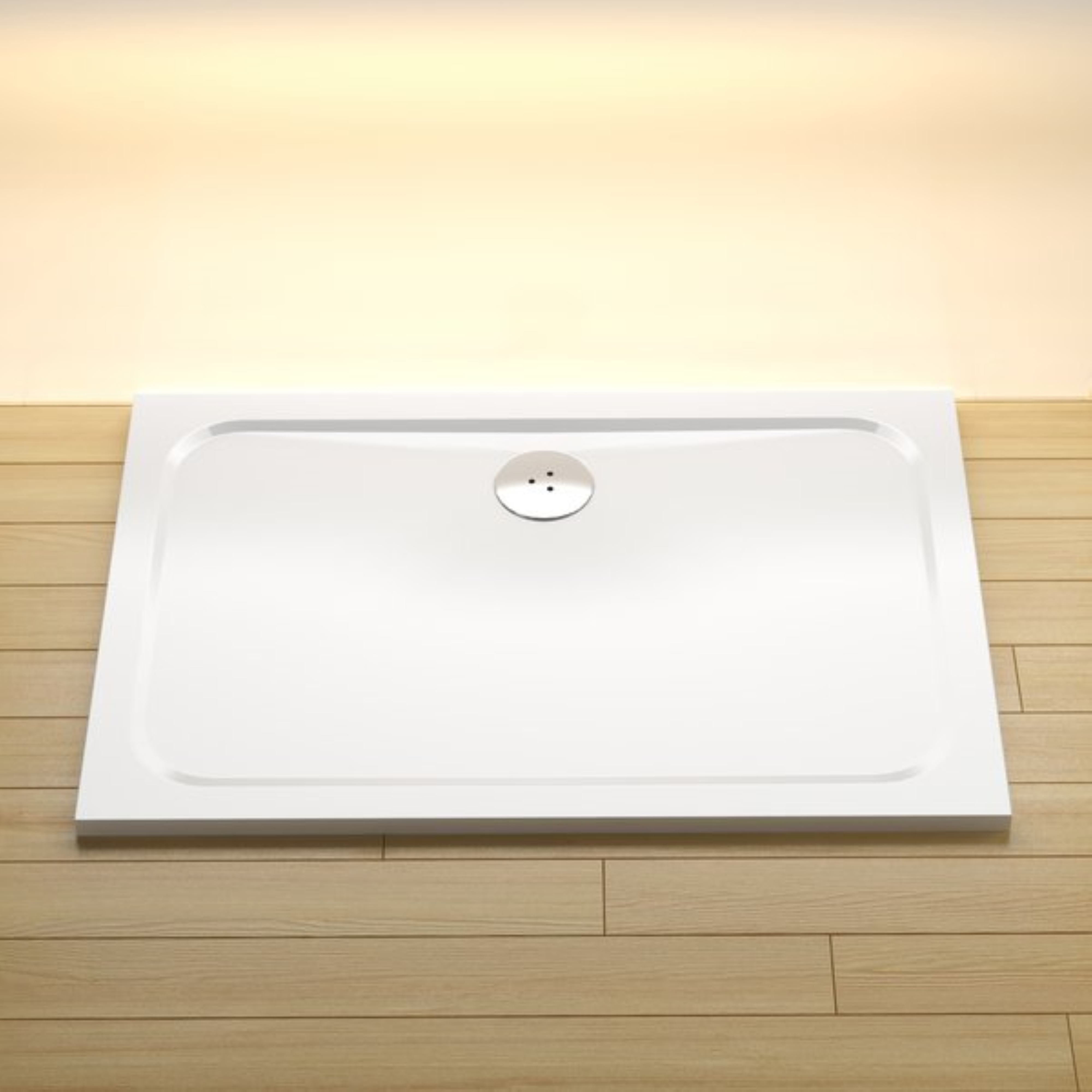 Ravak Galaxy Pro Chrome brodzik prostokątny 100x90 cm biały XA04A701010