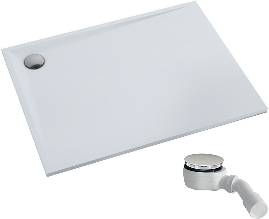 Schedpol Etrusco brodzik 80x90 cm prostokątny Stonicryl biały 3.472