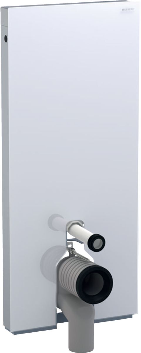 Geberit Monolith moduł sanitarny do miski WC stojącej szkło czarne/aluminium czarny chrom 131.033.SJ.6