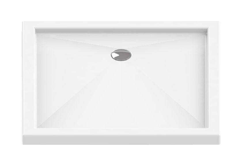 New Trendy Cantare brodzik 110x90 cm prostokątny biały B-0169 - Wysyłka w 24h