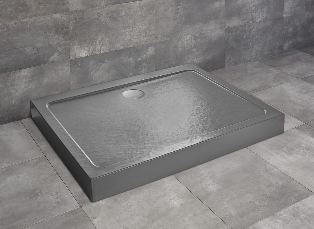 Radaway Doros D Compact brodzik 100x80 cm prostokątny stone antracyt SDRD1080-05-64S
