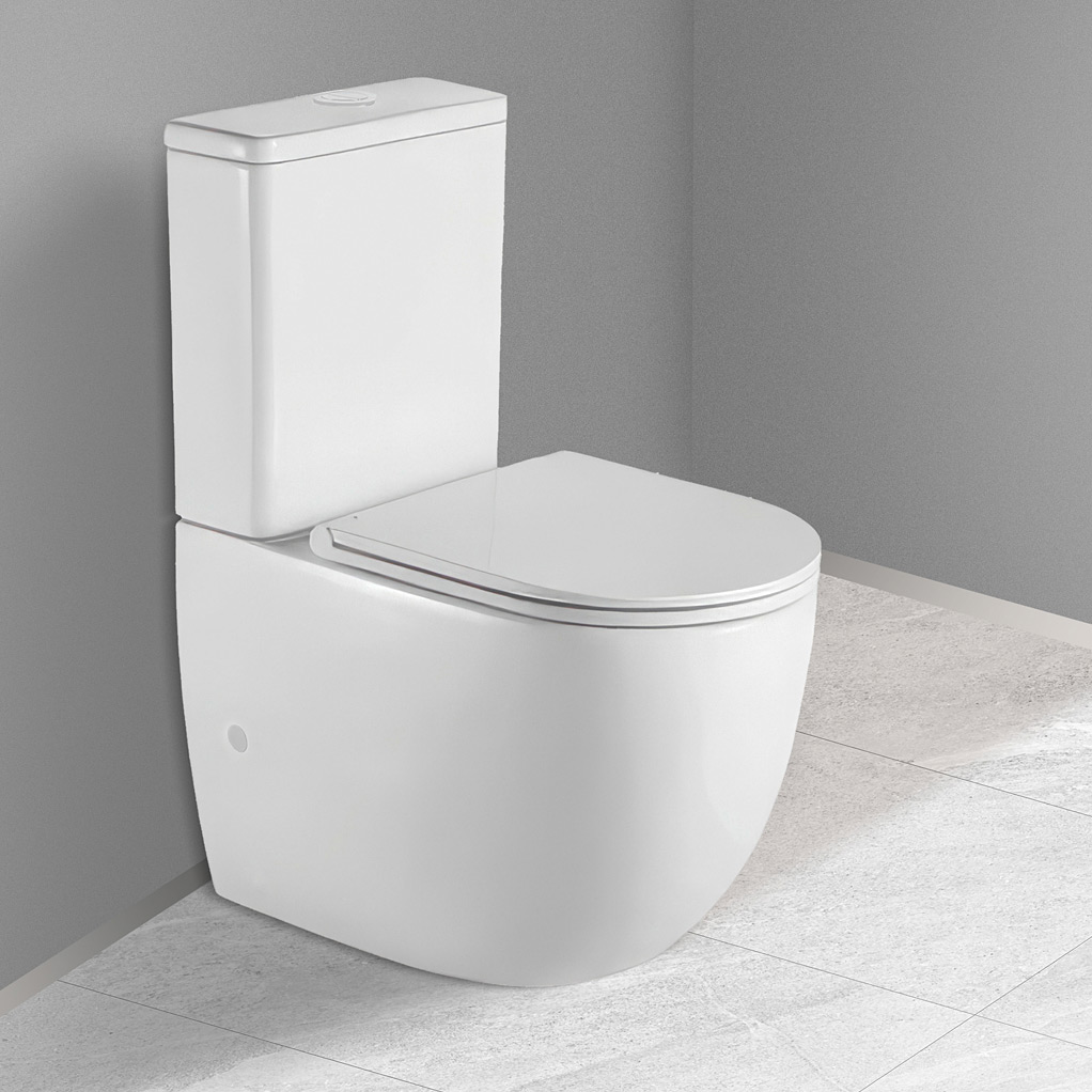 Oltens Hamnes Stille kompakt miska WC spłukiwanie wirowe biały 44001000 - Wysyłka w 24h