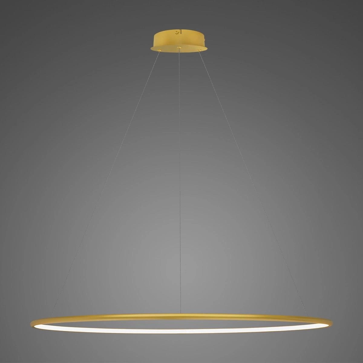 Altavola Design Ledowe Okręgi No.1 lampa wisząca ściemnialna 1x45 W złota LA073/P_120_in_3k_gold_dimm