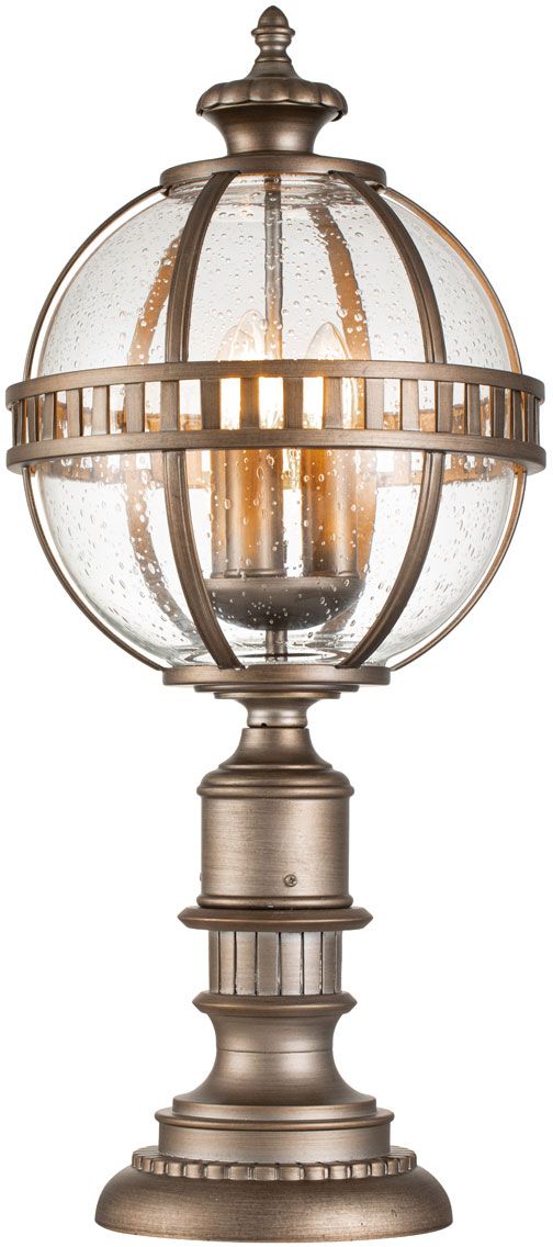 Elstead Lighting Halleron lampa stojąca zewnętrzna 3x40 W oksydowany brąz KL-HALLERON-3M-BU