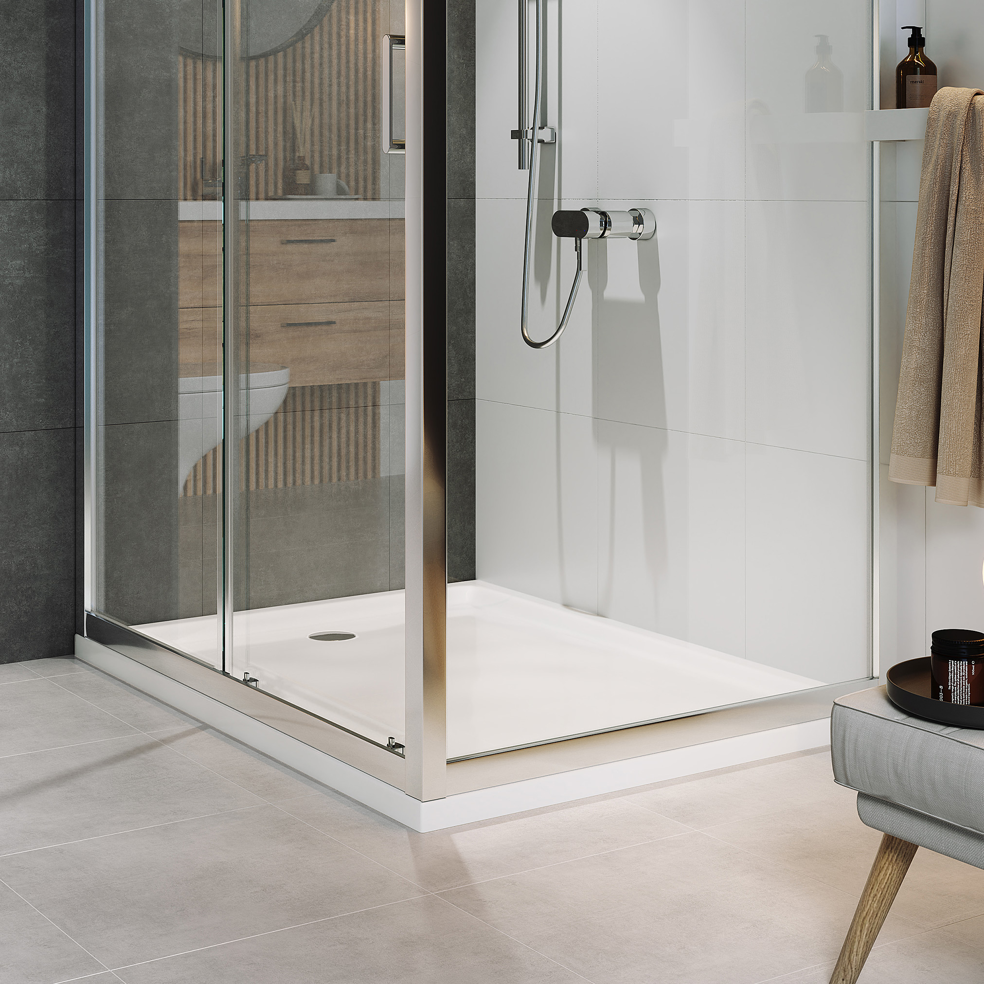 Cersanit Tako brodzik 120x90 cm prostokątny biały S204-020 - Wysyłka w 24h