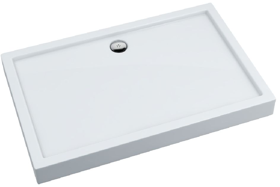 Schedpol Competia brodzik 90x80 cm prostokątny biały 3.0183